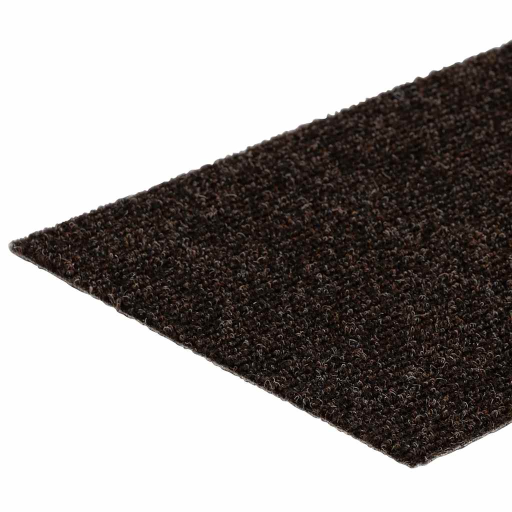 vidaXL Covorașe autoadezive pentru scări, 30 buc., 76x20 cm, maro închis, dreptunghiulare vidaXL Covorașe autoadezive pentru scări, 30 buc., 76x20 cm, maro închis, dreptunghiulare