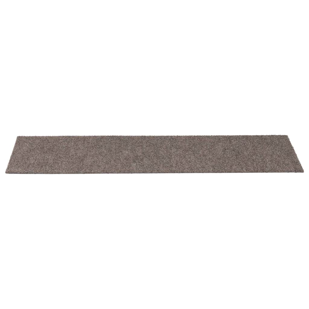 vidaXL Covorașe autoadezive pentru scări, 30 buc., 76x20 cm, bej, dreptunghiulare
