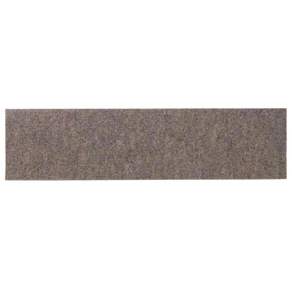 vidaXL Covorașe autoadezive pentru scări, 30 buc., 76x20 cm, bej, dreptunghiulare