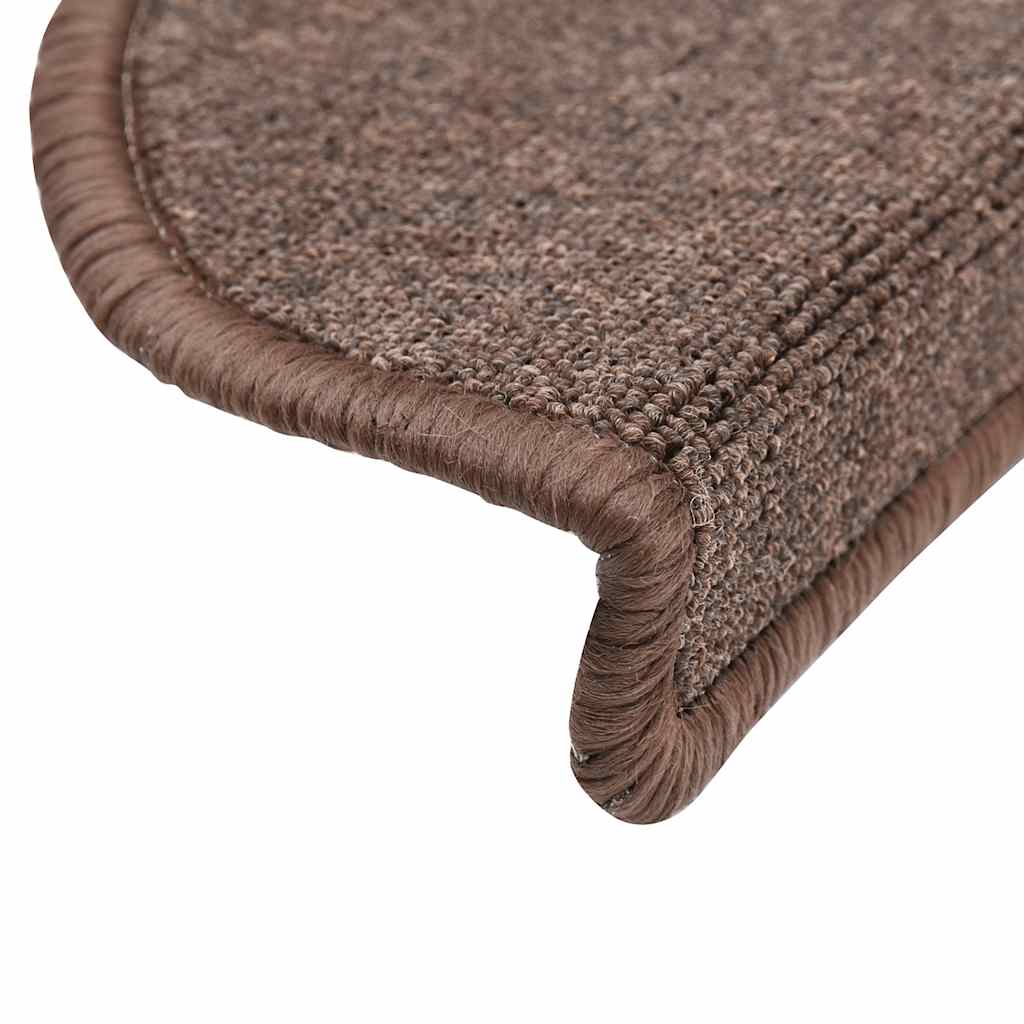 vidaXL Covorașe scări, 30 buc., 56x17x3 cm, maro cafea, semirotunde vidaXL Covorașe scări, 30 buc., 56x17x3 cm, maro cafea, semirotunde