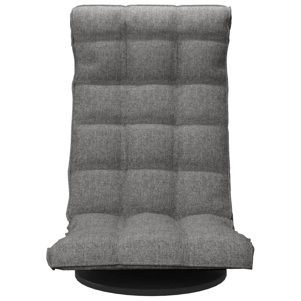 vidaXL Scaun de podea pivotant, gri deschis, material textil vidaXL Scaun de podea pivotant, gri deschis, material textil