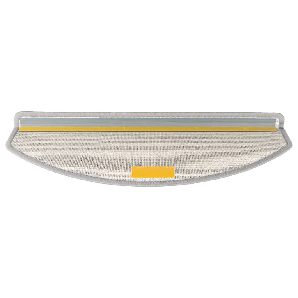 vidaXL Covorașe pentru scări, 30 buc., 65x24x4 cm, gri deschis, semirotunde, mari