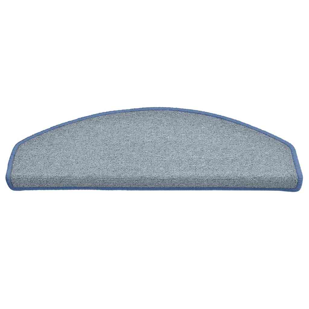 vidaXL Covorașe pentru scări, 30 buc., 65x24x4 cm, gri deschis și albastru, semirotunde, mari vidaXL Covorașe pentru scări, 30 buc., 65x24x4 cm, gri deschis și albastru, semirotunde, mari