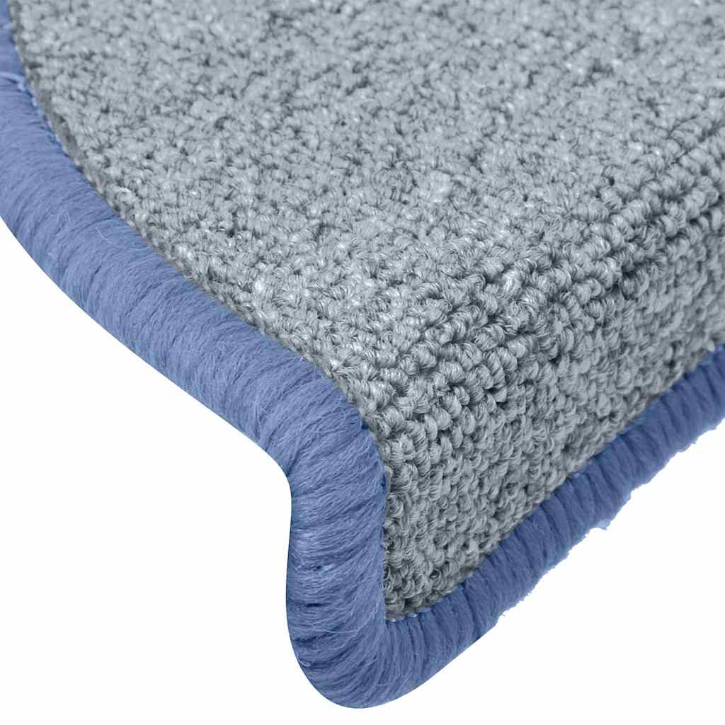 vidaXL Covorașe pentru scări, 30 buc., 65x24x4 cm, gri deschis și albastru, semirotunde, mari vidaXL Covorașe pentru scări, 30 buc., 65x24x4 cm, gri deschis și albastru, semirotunde, mari