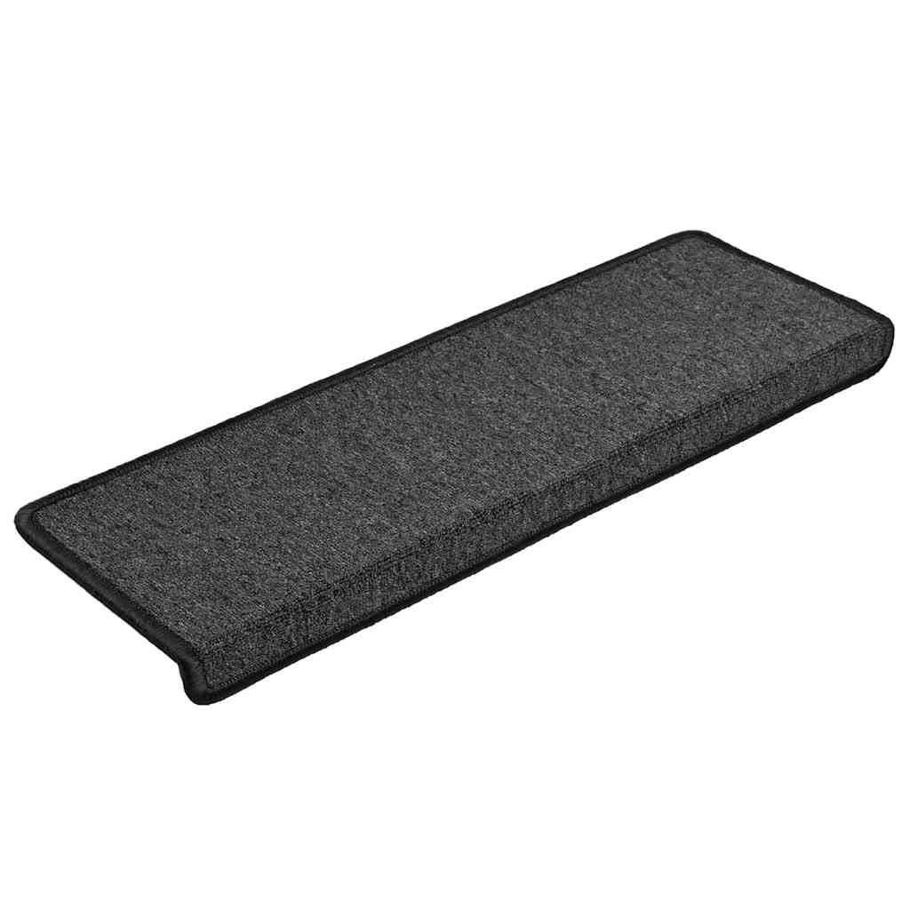 vidaXL Covorașe pentru scări, 30 buc., 65x21x4 cm, antracit, cu margini dreptunghiulare vidaXL Covorașe pentru scări, 30 buc., 65x21x4 cm, antracit, cu margini dreptunghiulare