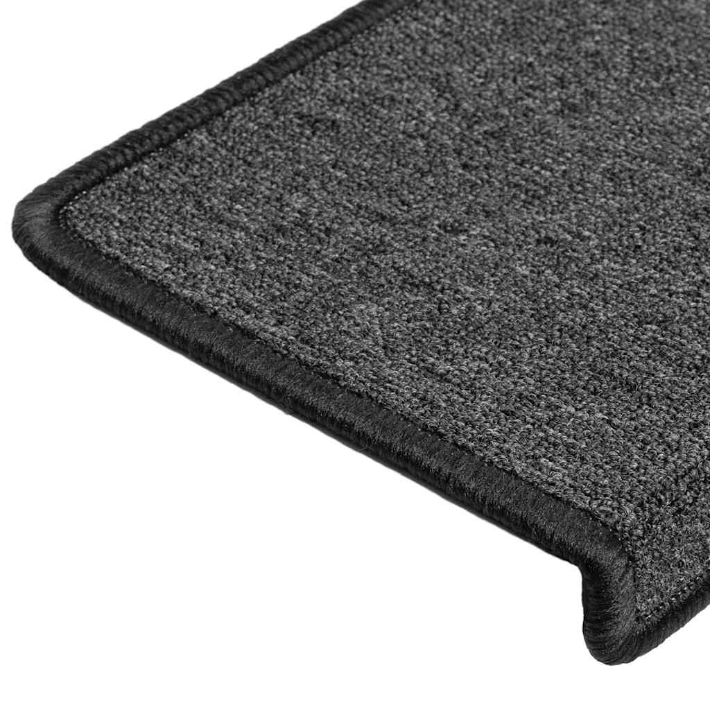 vidaXL Covorașe pentru scări, 30 buc., 65x21x4 cm, antracit, cu margini dreptunghiulare vidaXL Covorașe pentru scări, 30 buc., 65x21x4 cm, antracit, cu margini dreptunghiulare