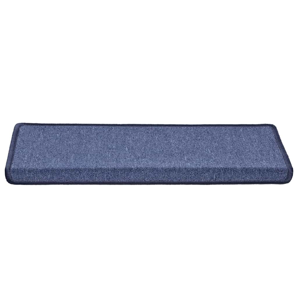 vidaXL Covorașe pentru scări, 30 buc., 65x21x4 cm, margini dreptunghiulare albastre vidaXL Covorașe pentru scări, 30 buc., 65x21x4 cm, margini dreptunghiulare albastre