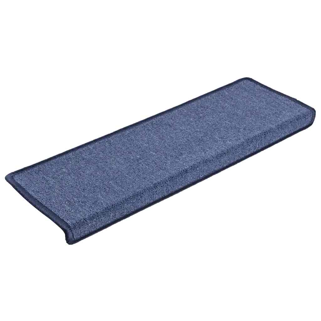 vidaXL Covorașe pentru scări, 30 buc., 65x21x4 cm, margini dreptunghiulare albastre vidaXL Covorașe pentru scări, 30 buc., 65x21x4 cm, margini dreptunghiulare albastre