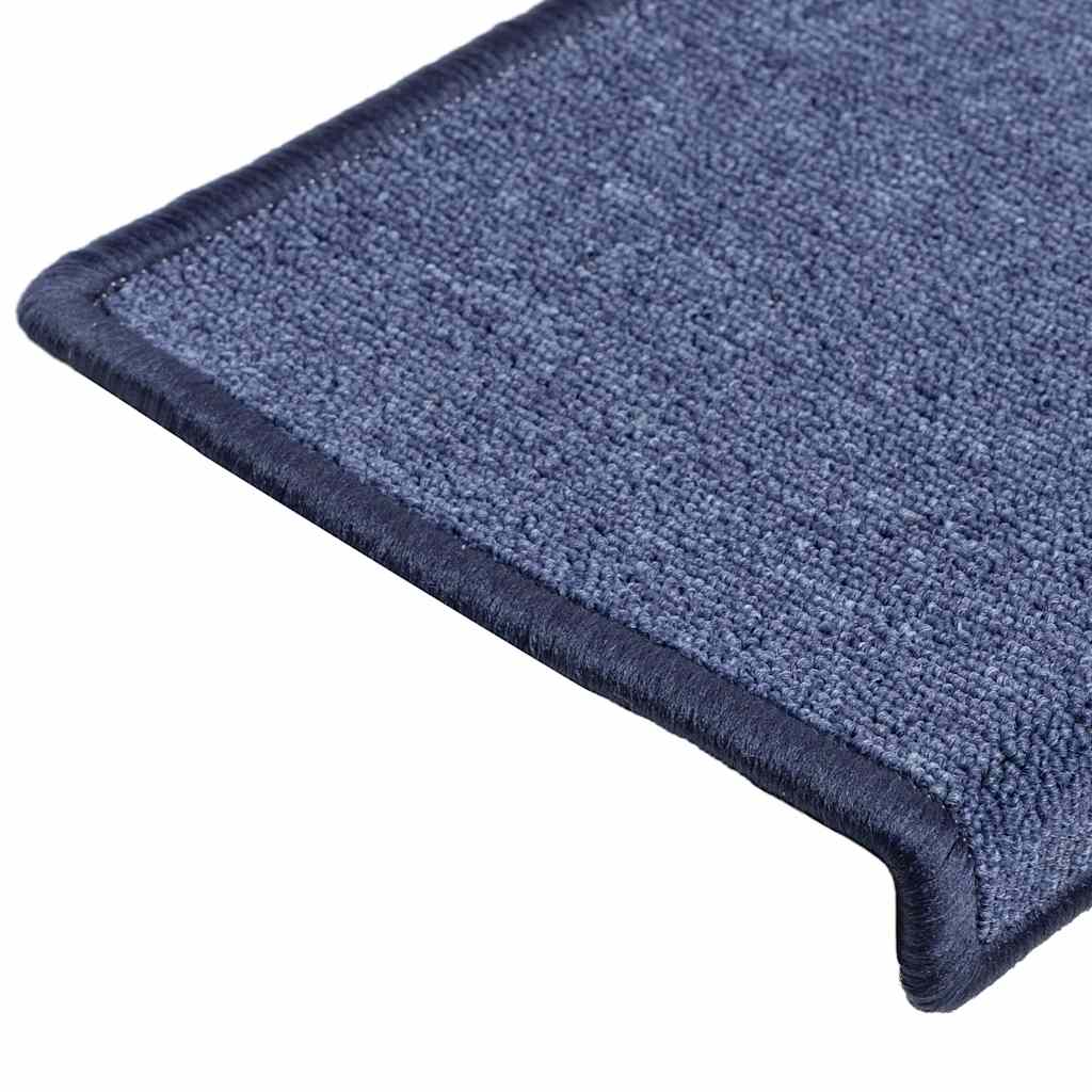 vidaXL Covorașe pentru scări, 30 buc., 65x21x4 cm, margini dreptunghiulare albastre vidaXL Covorașe pentru scări, 30 buc., 65x21x4 cm, margini dreptunghiulare albastre