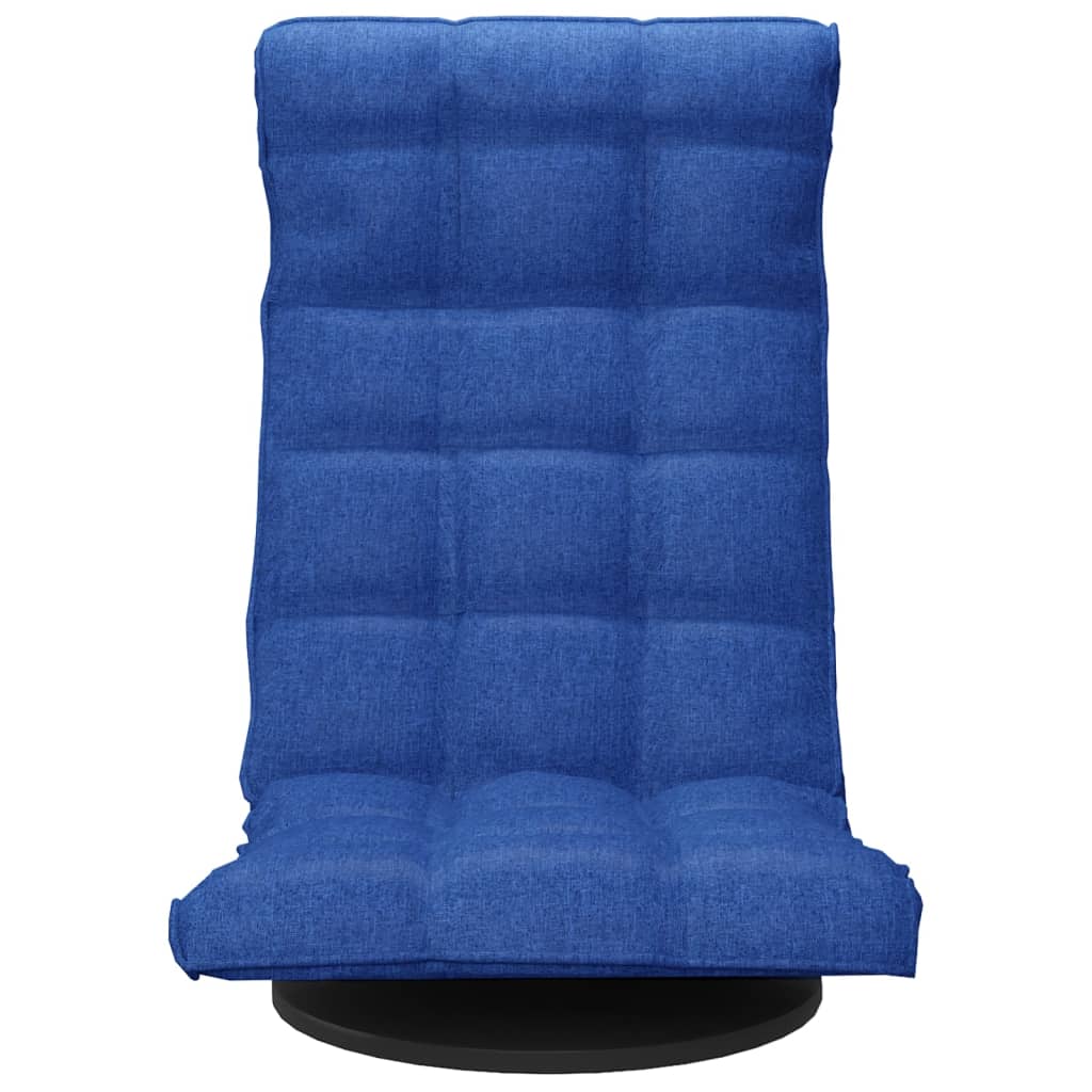 vidaXL Scaun de podea pivotant, albastru, material textil vidaXL Scaun de podea pivotant, albastru, material textil