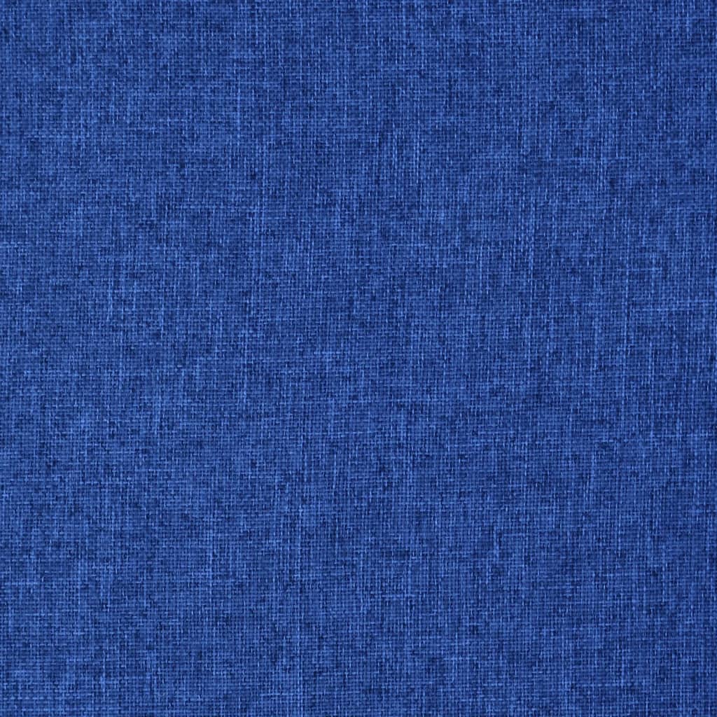 vidaXL Scaun de podea pivotant, albastru, material textil vidaXL Scaun de podea pivotant, albastru, material textil