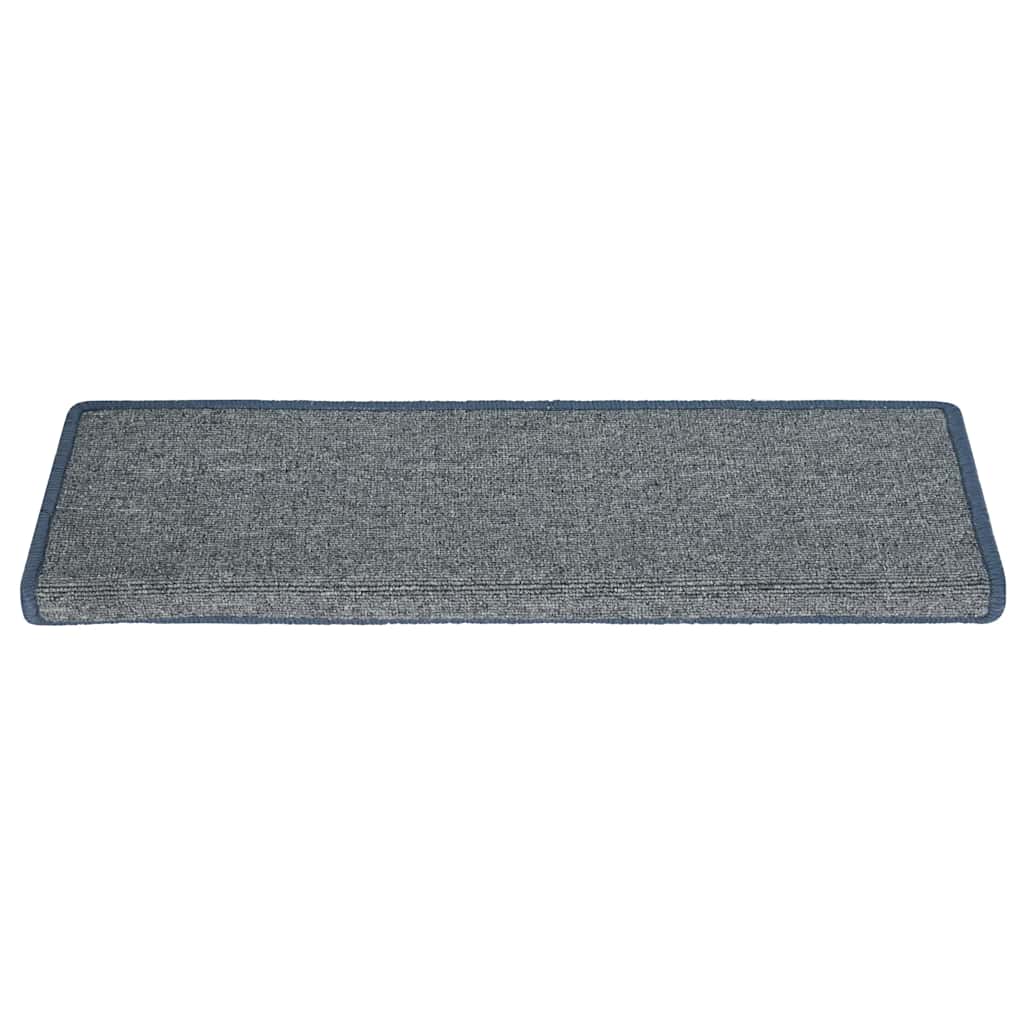 vidaXL Covorașe pentru scări, 30 buc., 65x21x4 cm, gri deschis și albastru, cu margini dreptunghiulare vidaXL Covorașe pentru scări, 30 buc., 65x21x4 cm, gri deschis și albastru, cu margini dreptunghiulare