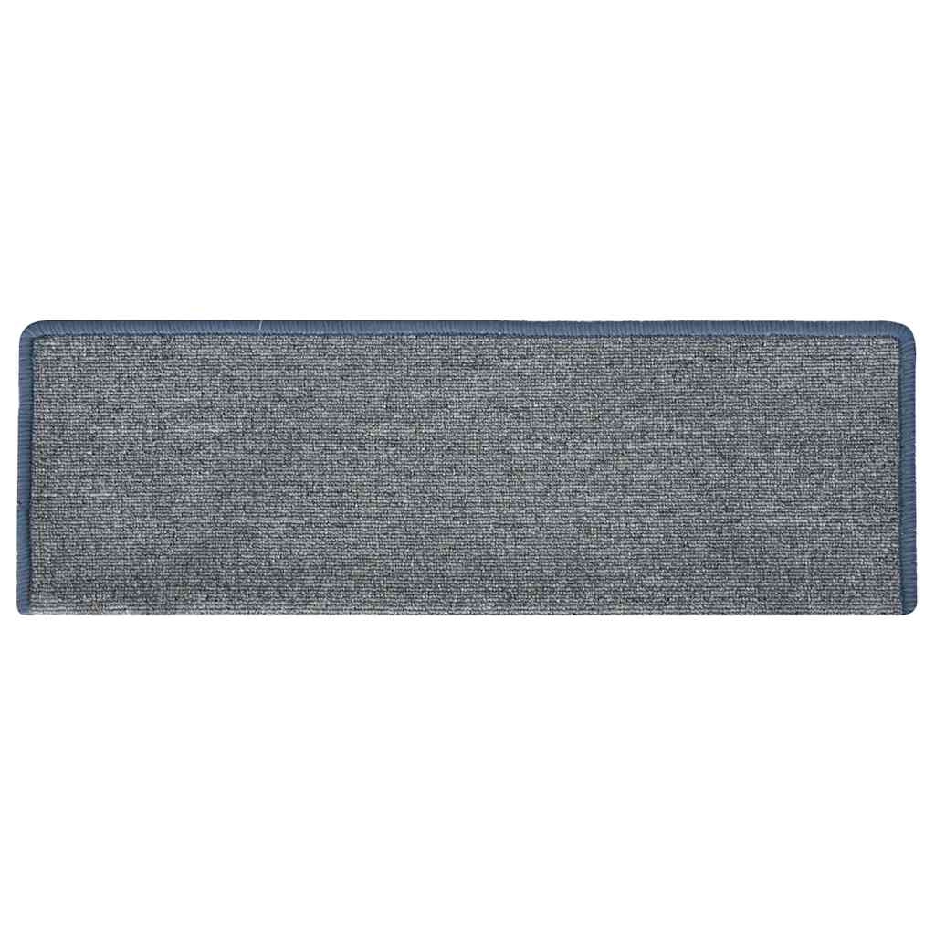 vidaXL Covorașe pentru scări, 30 buc., 65x21x4 cm, gri deschis și albastru, cu margini dreptunghiulare vidaXL Covorașe pentru scări, 30 buc., 65x21x4 cm, gri deschis și albastru, cu margini dreptunghiulare