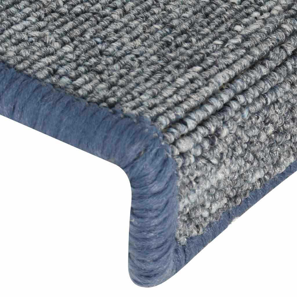 vidaXL Covorașe pentru scări, 30 buc., 65x21x4 cm, gri deschis și albastru, cu margini dreptunghiulare vidaXL Covorașe pentru scări, 30 buc., 65x21x4 cm, gri deschis și albastru, cu margini dreptunghiulare