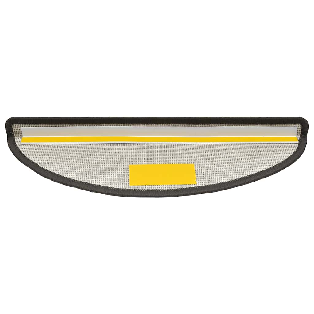 vidaXL Covorașe pentru scări, 20 buc., 56x17x3 cm, gri închis, semirotunde