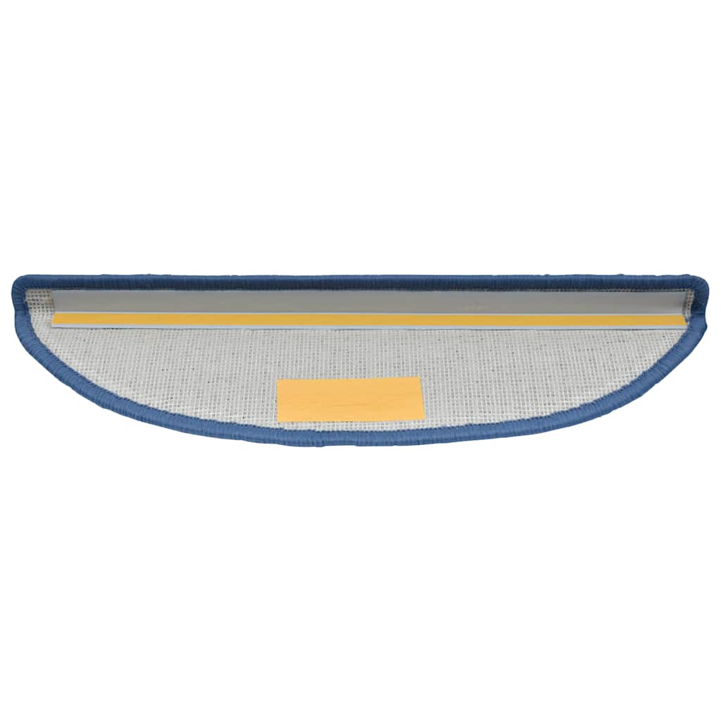 vidaXL Covorașe pentru scări, 20 buc., 56x17x3 cm, semirotunde, albastre