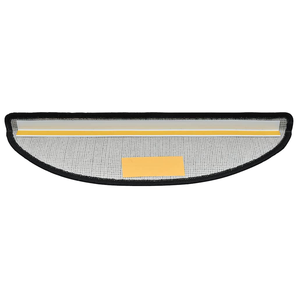vidaXL Covorașe pentru scări, 20 buc., 65x24x4 cm, gri închis, semirotunde, mari
