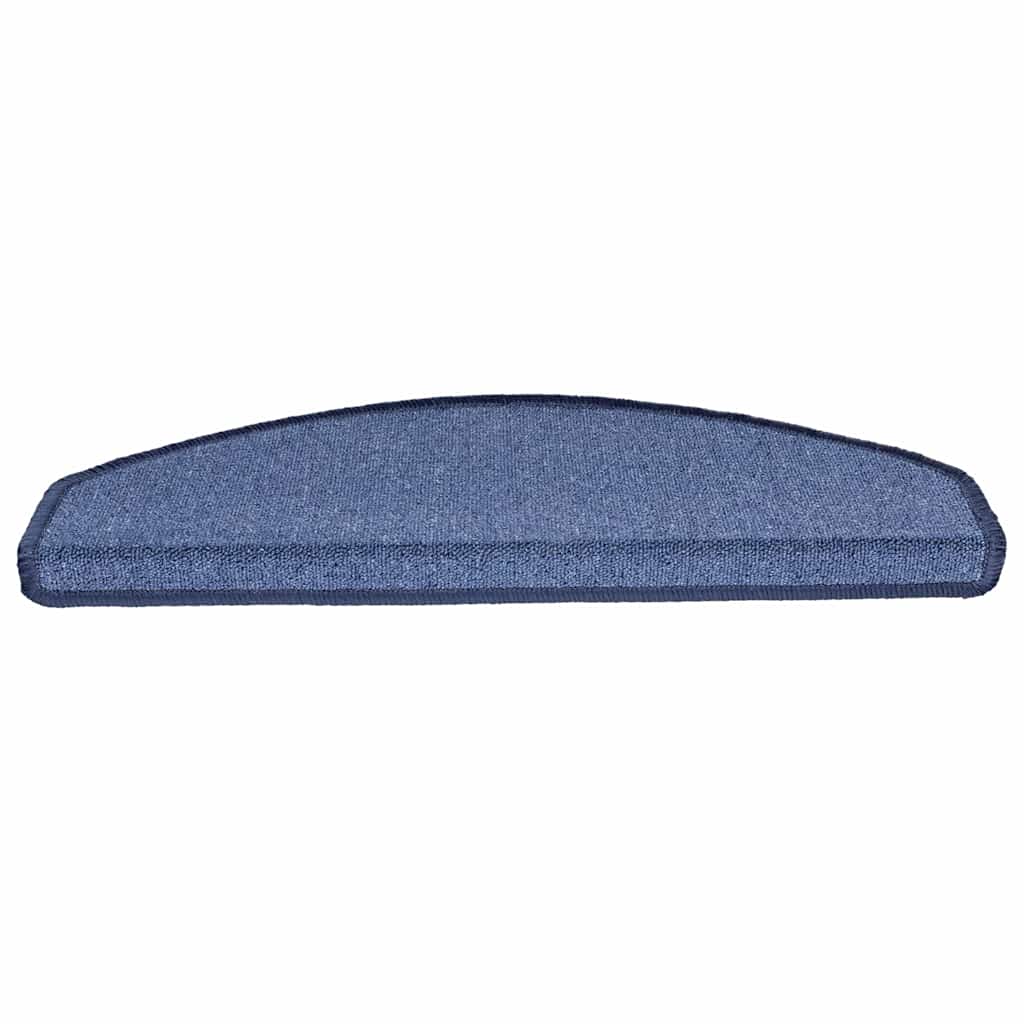 vidaXL Covorașe pentru scări, 20 buc., 65x24x4 cm, albastru, semirotunde, mari