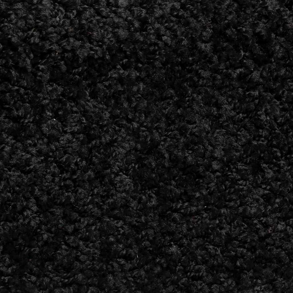 vidaXL Covorașe pentru scări, 30 buc., 56x17x3 cm, negre, semirotunde