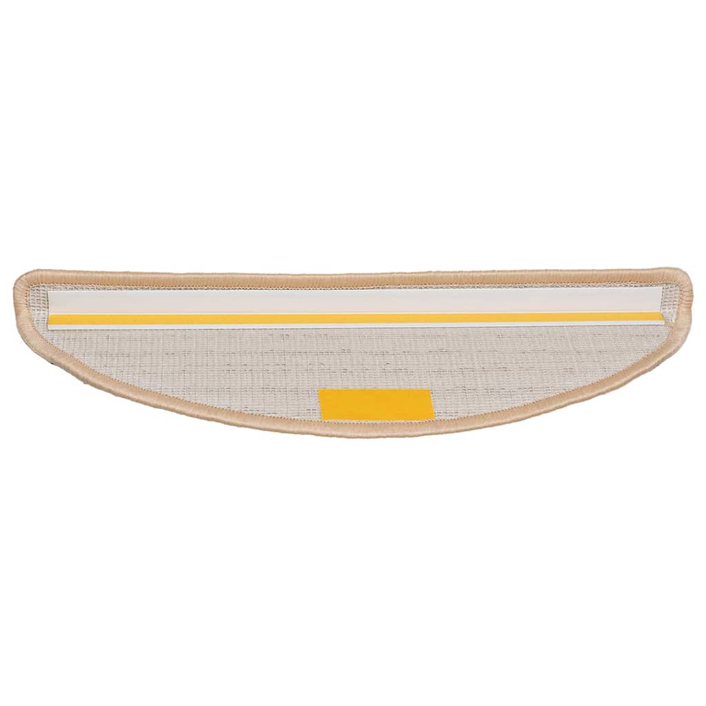 vidaXL Covorașe pentru scări, 30 buc., 56x17x3 cm, crem, semirotunde vidaXL Covorașe pentru scări, 30 buc., 56x17x3 cm, crem, semirotunde