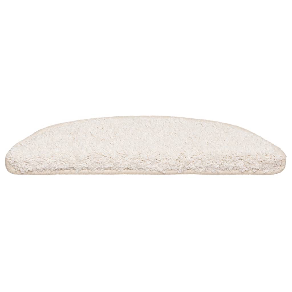 vidaXL Covorașe pentru scări, 30 buc., 56x17x3 cm, albe, semirotunde vidaXL Covorașe pentru scări, 30 buc., 56x17x3 cm, albe, semirotunde