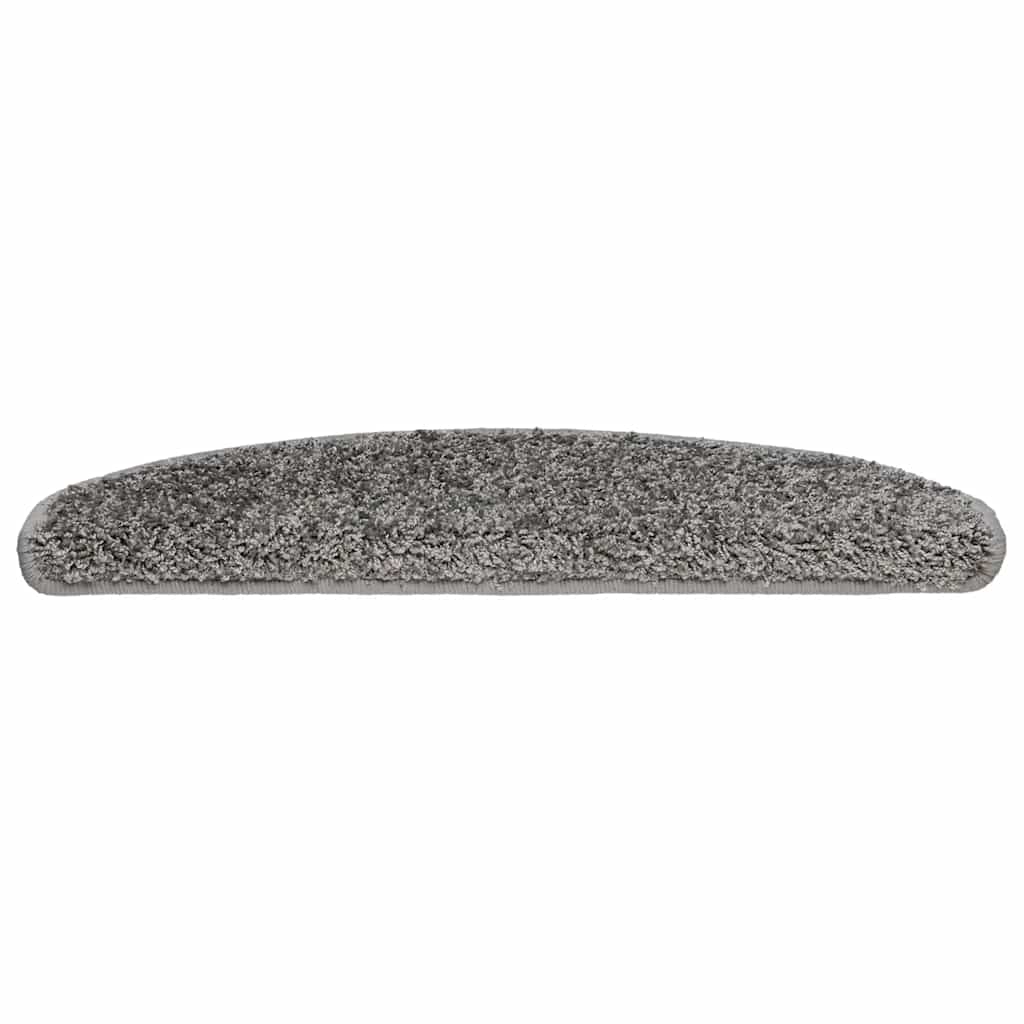 vidaXL Covorașe pentru scări, 30 buc., 65x21x4 cm, gri, semirotunde, mari
