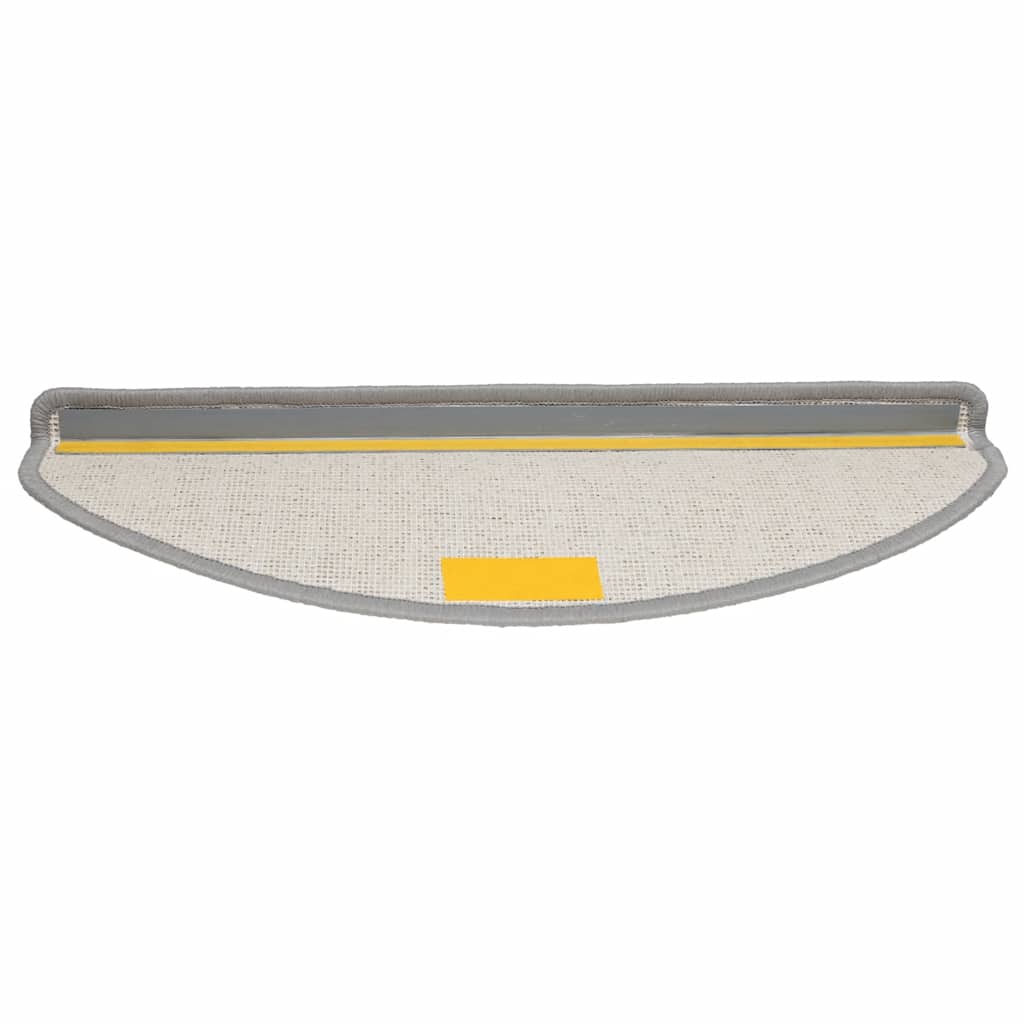 vidaXL Covorașe pentru scări, 30 buc., 65x21x4 cm, gri, semirotunde, mari