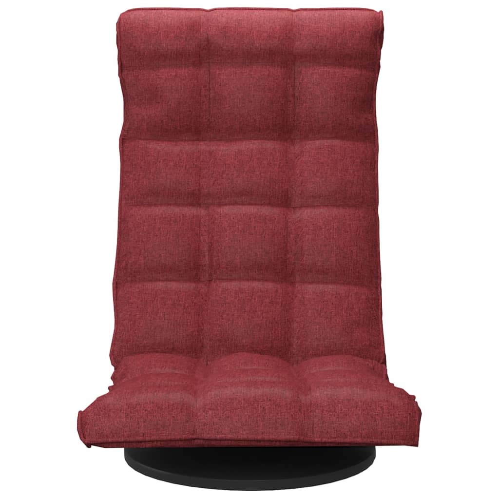 vidaXL Scaun de podea pivotant, roșu vin, material textil vidaXL Scaun de podea pivotant, roșu vin, material textil