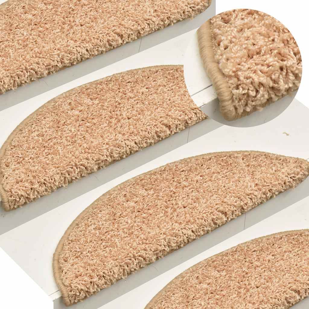 vidaXL Covorașe pentru scări, 30 buc., 65x21x4 cm, aurii, semirotunde, mari vidaXL Covorașe pentru scări, 30 buc., 65x21x4 cm, aurii, semirotunde, mari