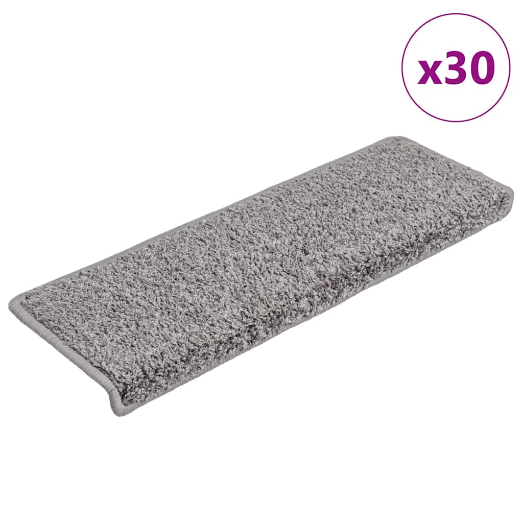 vidaXL Covorașe pentru scări, 30 buc., 65x21x4 cm, gri, cu margini dreptunghiulare vidaXL Covorașe pentru scări, 30 buc., 65x21x4 cm, gri, cu margini dreptunghiulare