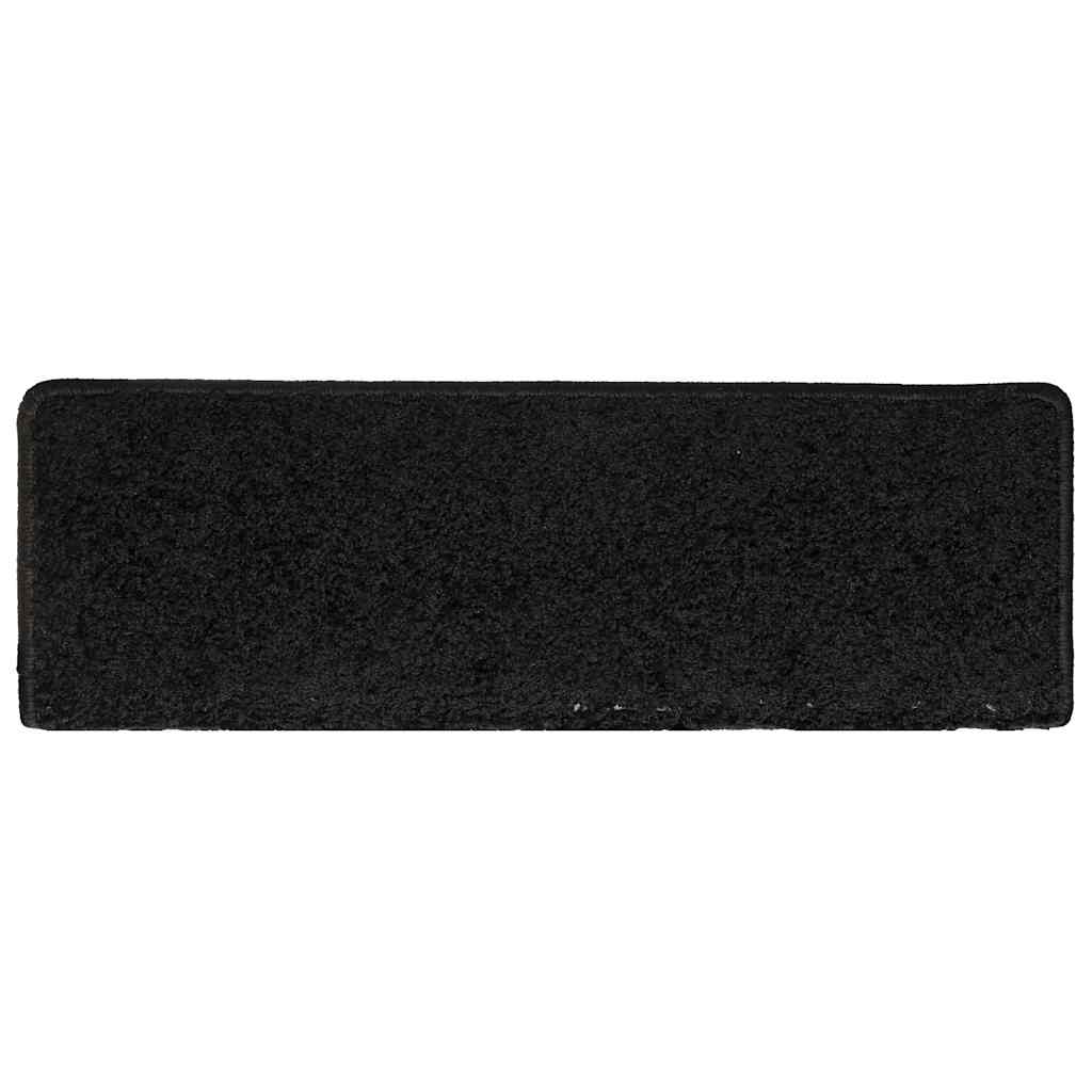 vidaXL Covorașe pentru scări, 30 buc., 65x21x4 cm, margini dreptunghiulare, negre vidaXL Covorașe pentru scări, 30 buc., 65x21x4 cm, margini dreptunghiulare, negre