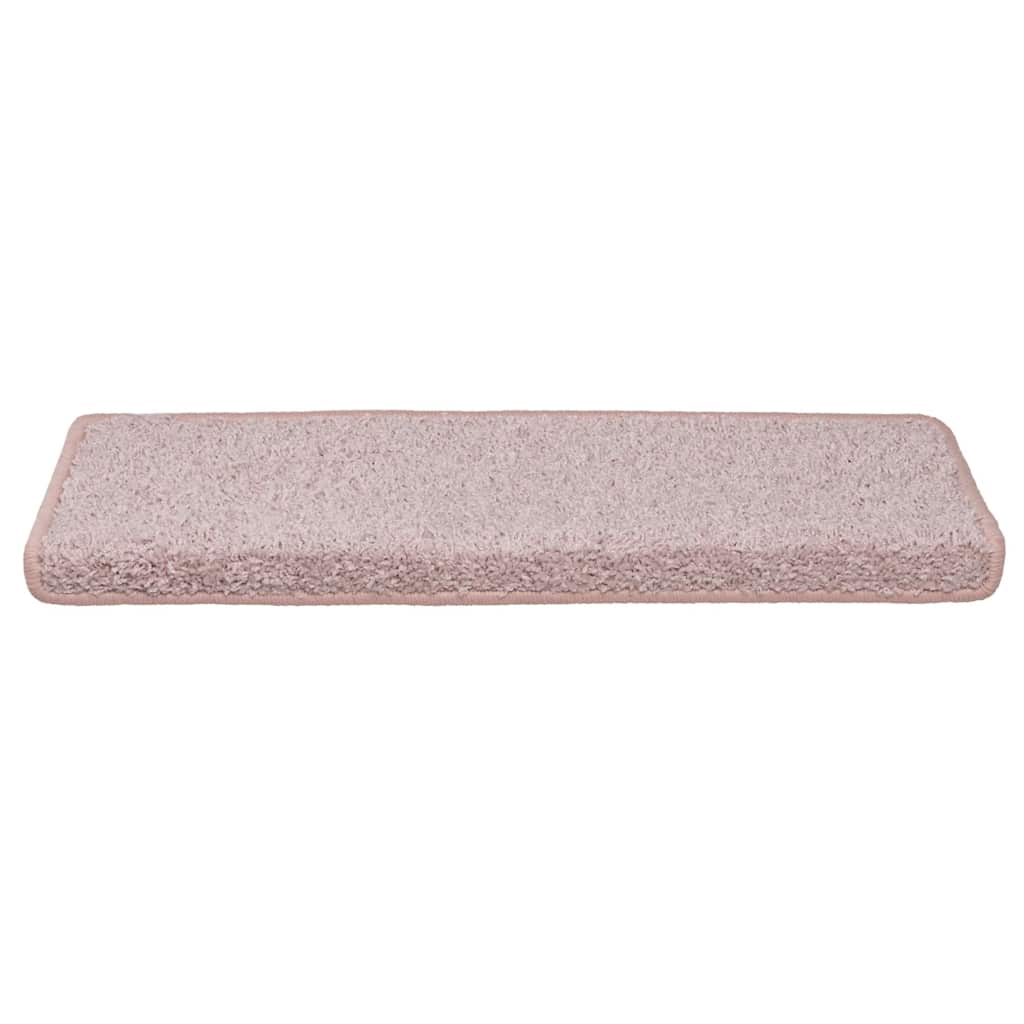 vidaXL Covorașe pentru scări, 30 buc., 65x21x4 cm, margini dreptunghiulare, alb și roz vidaXL Covorașe pentru scări, 30 buc., 65x21x4 cm, margini dreptunghiulare, alb și roz