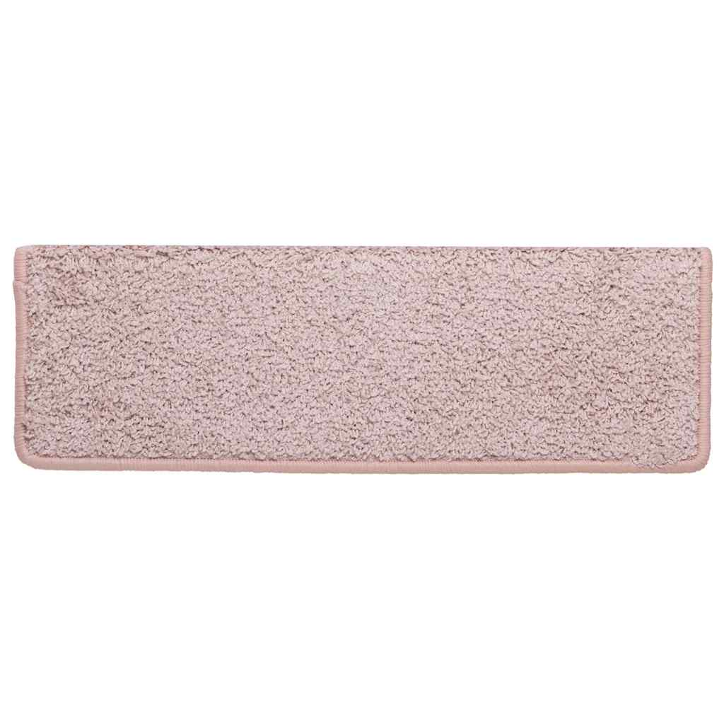 vidaXL Covorașe pentru scări, 30 buc., 65x21x4 cm, margini dreptunghiulare, alb și roz vidaXL Covorașe pentru scări, 30 buc., 65x21x4 cm, margini dreptunghiulare, alb și roz