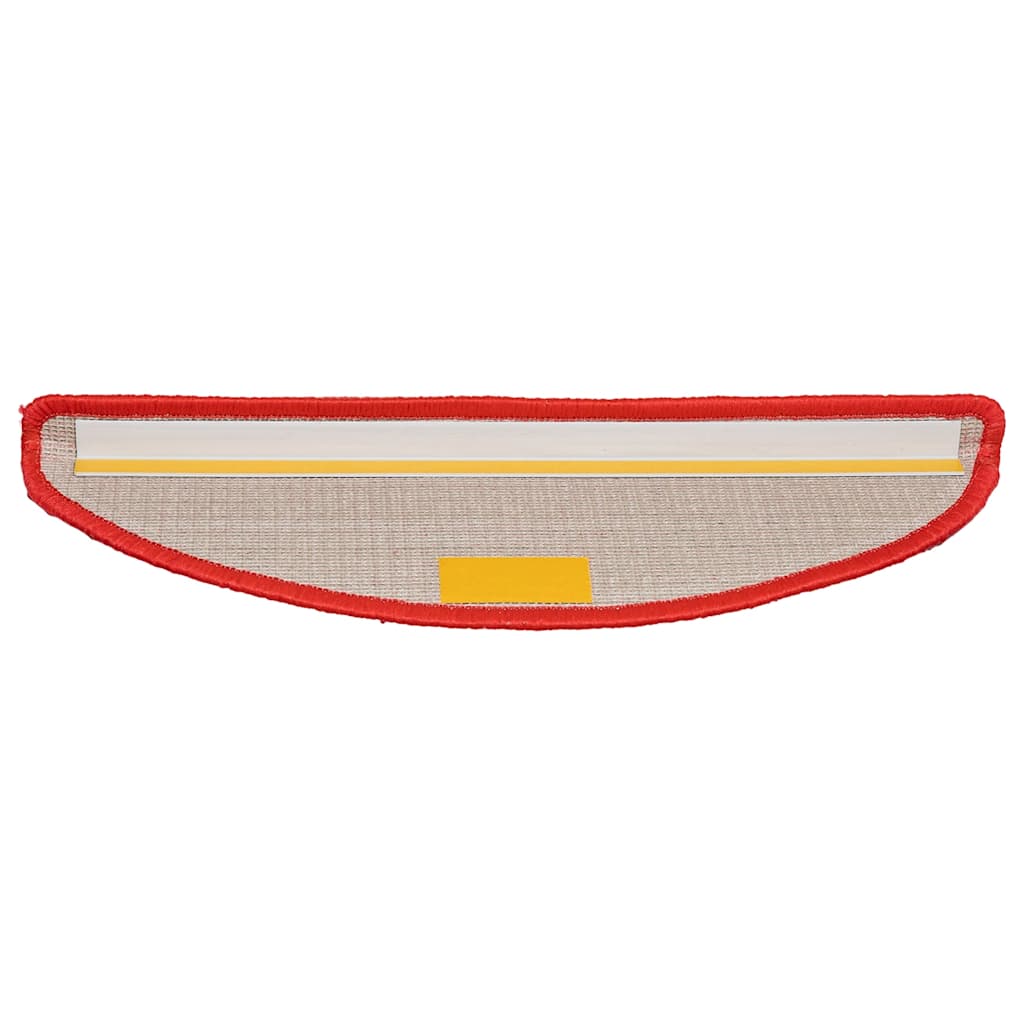 vidaXL Covorașe scară 20 buc roșu 56x17x3 cm