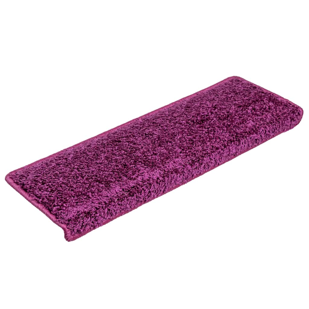 vidaXL Covorașe scară 20 buc 65x21x4 cm violet