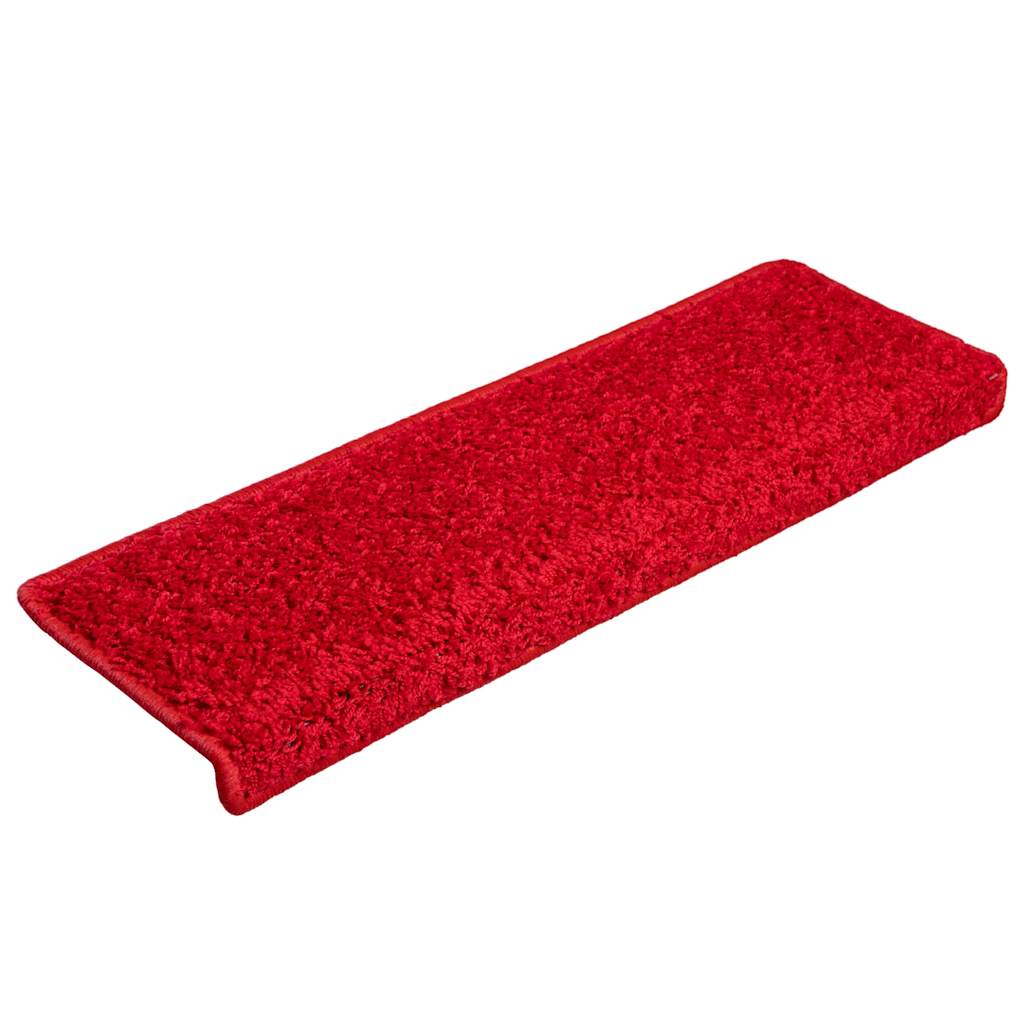 vidaXL Covorașe scară 20 buc 65x21x4 cm roșu