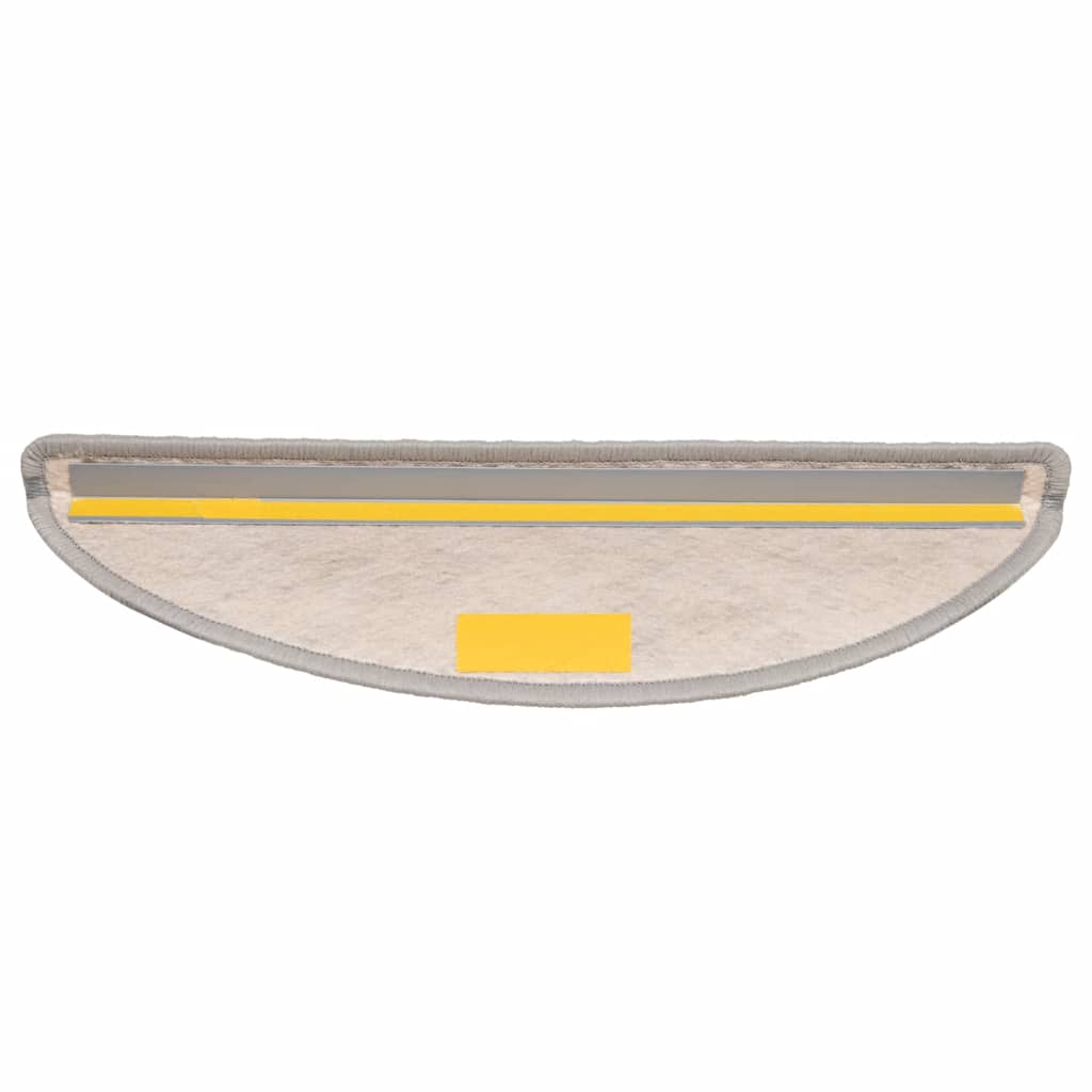 vidaXL Covorașe scară autoadezive aspect sisal 30 buc Platina