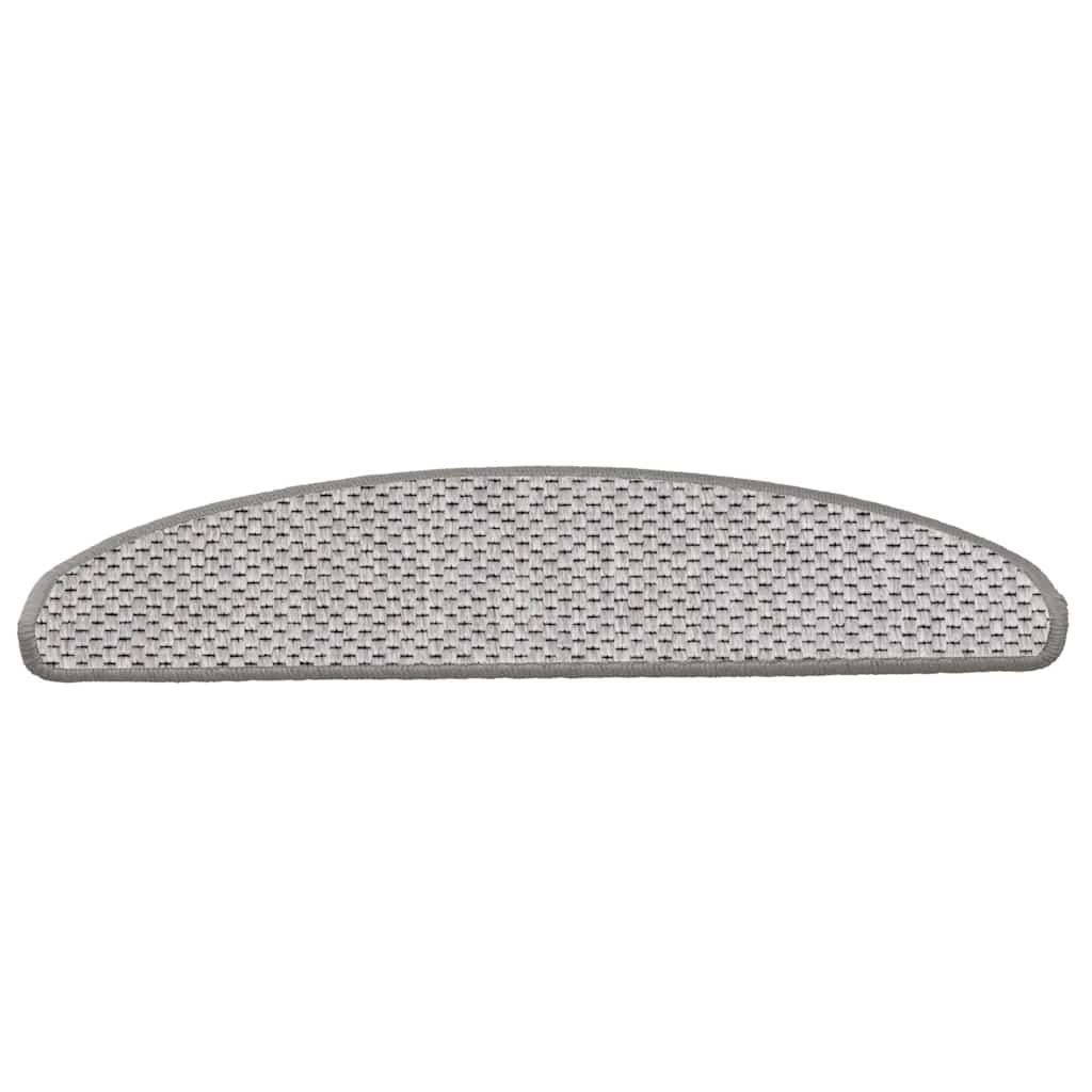 vidaXL Covorașe scară autoadezive aspect sisal 30 buc Platina vidaXL Covorașe scară autoadezive aspect sisal 30 buc Platina