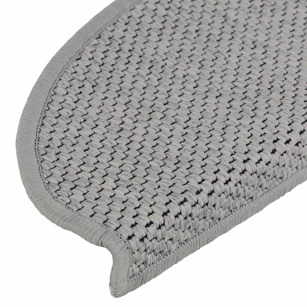 vidaXL Covorașe autoadezive scări, 30 buc., argintiu, 65x21x4cm, sisal vidaXL Covorașe autoadezive scări, 30 buc., argintiu, 65x21x4cm, sisal