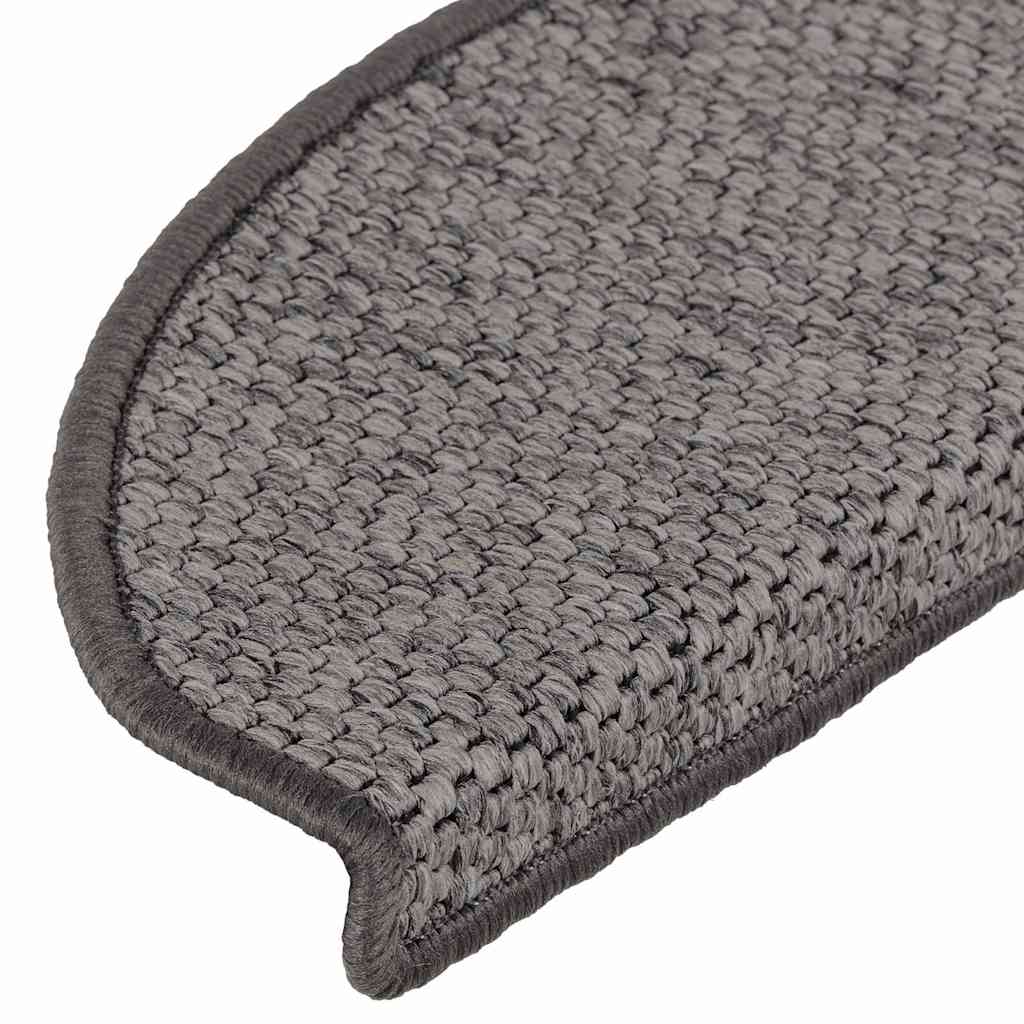 vidaXL Covorașe scară autoadezive aspect sisal 30 buc. maro bej