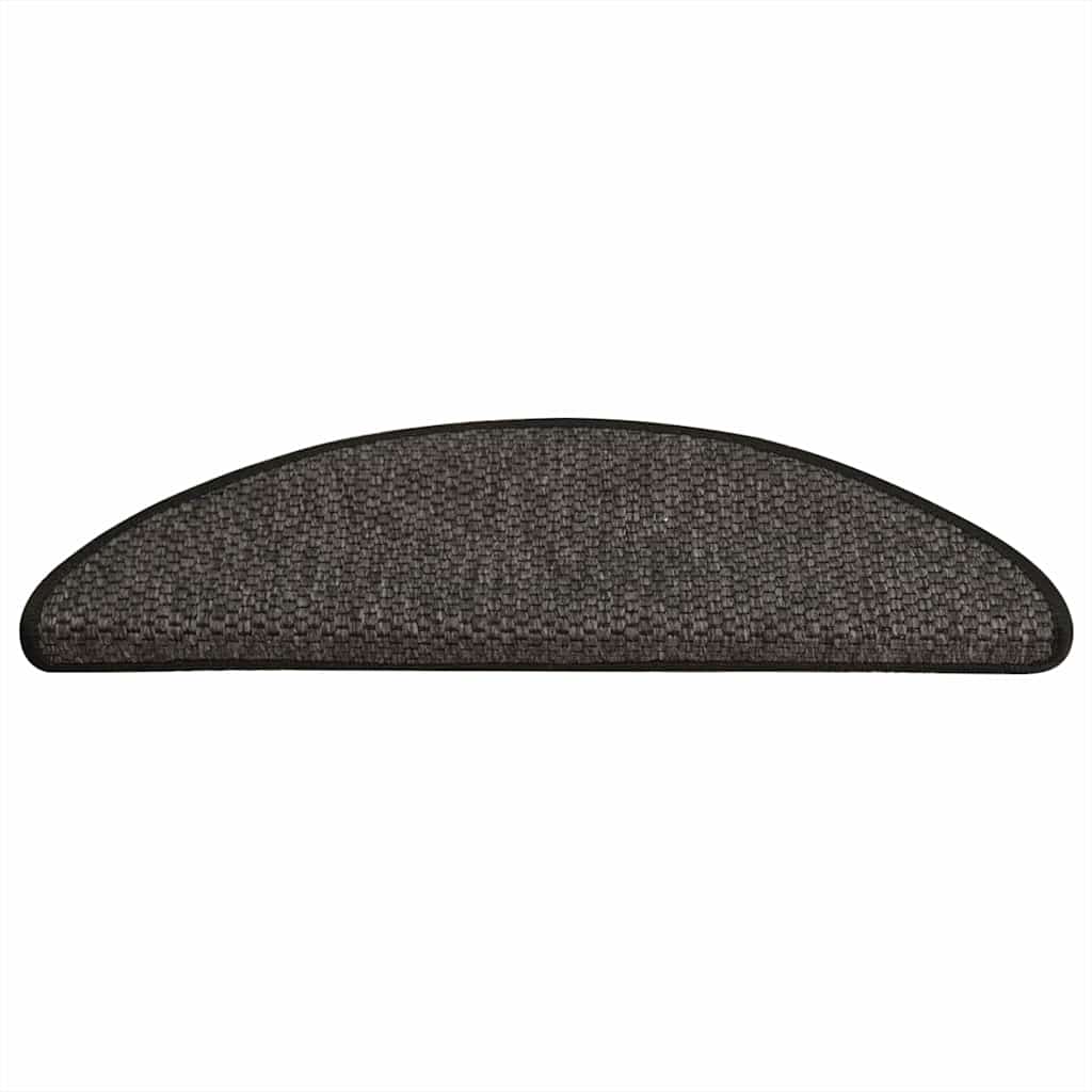 vidaXL Covorașe scări autoadezive, 30 buc. antracit 65x21x4 cm sisal