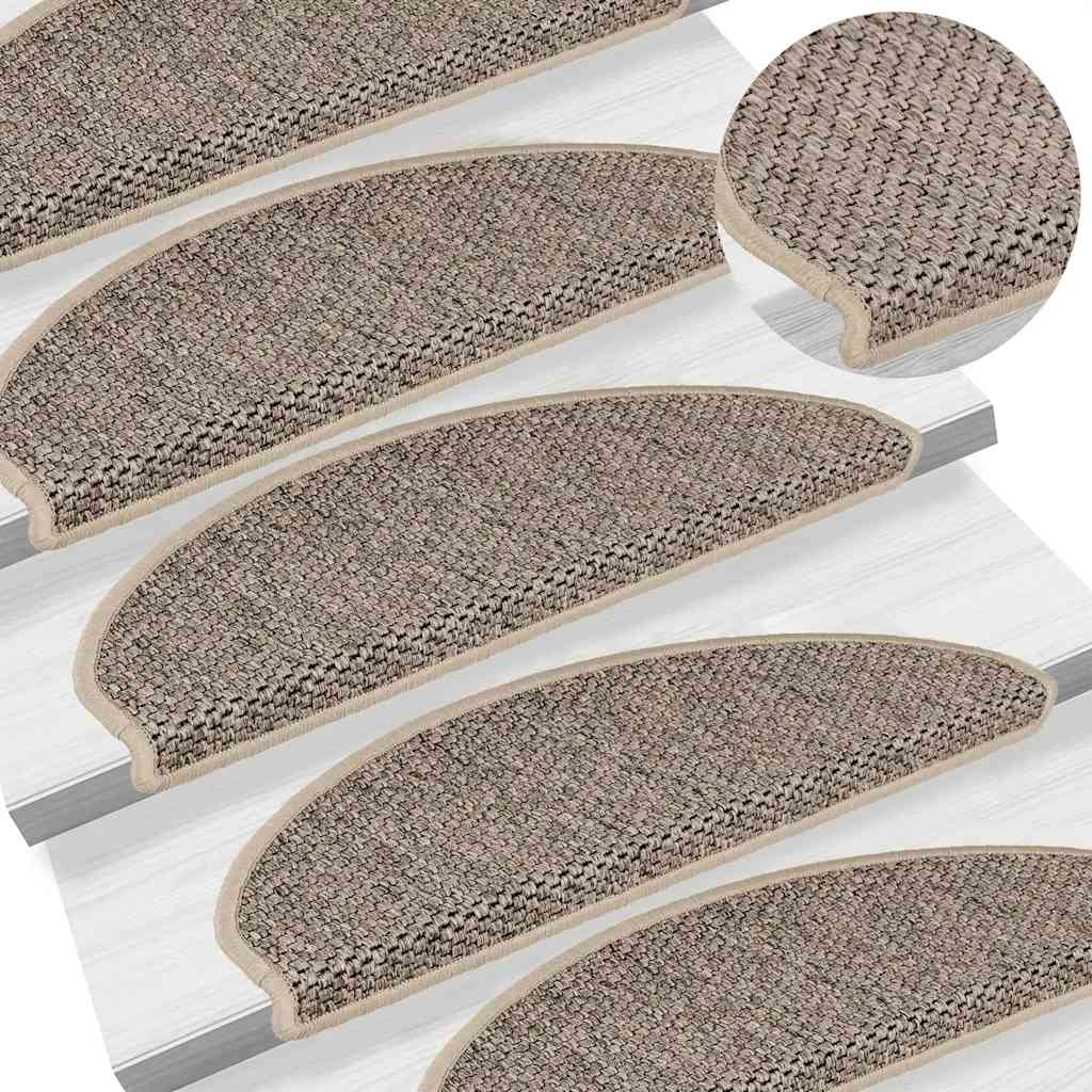 vidaXL Covorașe scări autoadezive, 30 buc. bej 65x21x4 cm aspect sisal vidaXL Covorașe scări autoadezive, 30 buc. bej 65x21x4 cm aspect sisal
