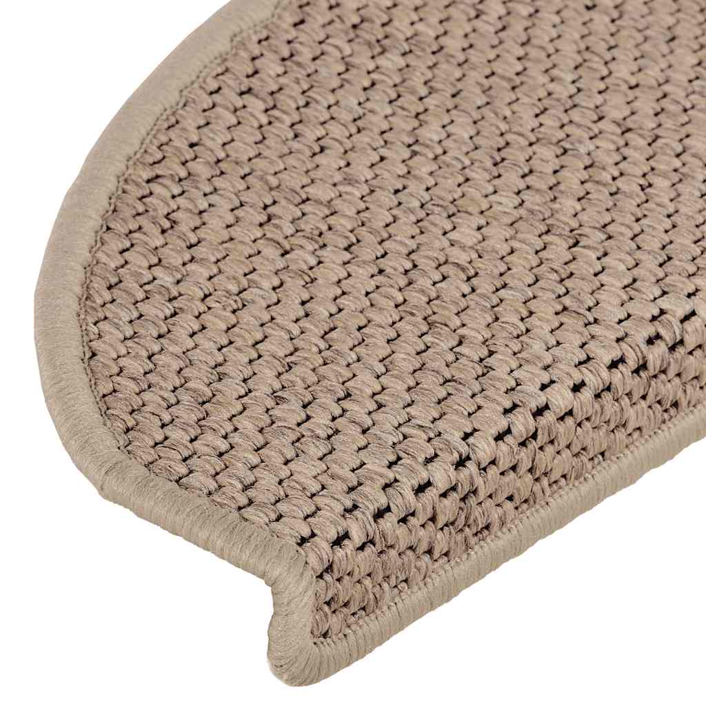 vidaXL Covorașe scări autoadezive 30buc nisipiu 65x21x4cm aspect sisal