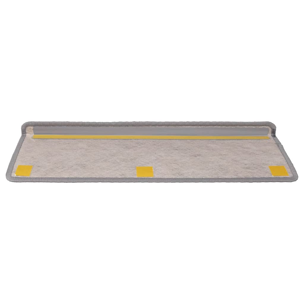 vidaXL Covorașe autoadezive scări, 30 buc., argintiu, 65x21x4cm, sisal