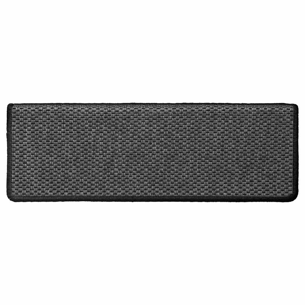 vidaXL Covorașe autoadezive scări 30 buc antracit 65x21x4 aspect sisal vidaXL Covorașe autoadezive scări 30 buc antracit 65x21x4 aspect sisal
