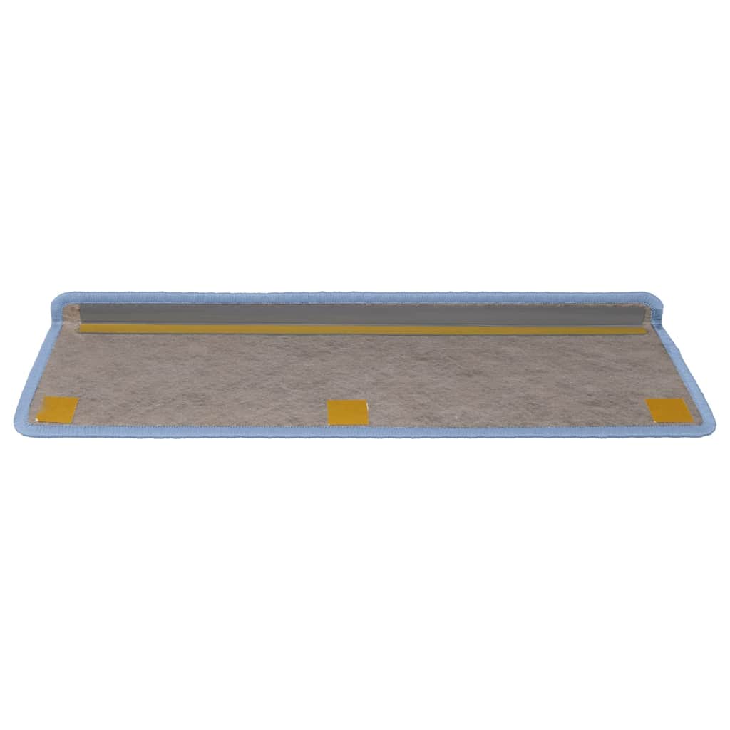 vidaXL Covorașe scări autoadezive, 30 buc. albastru 65x21x4 cm, sisal