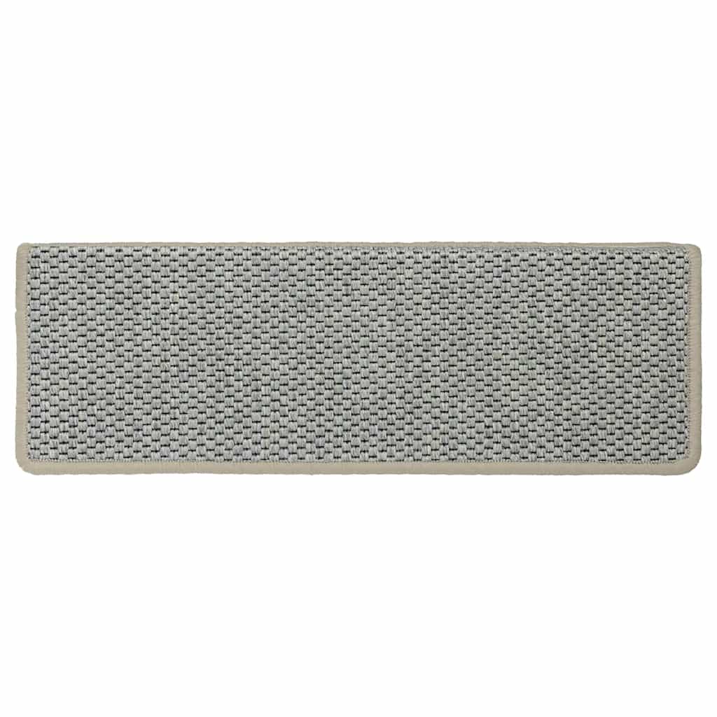 vidaXL Covorașe scară autoadezive aspect sisal 30 buc 65x21x4 cm verde