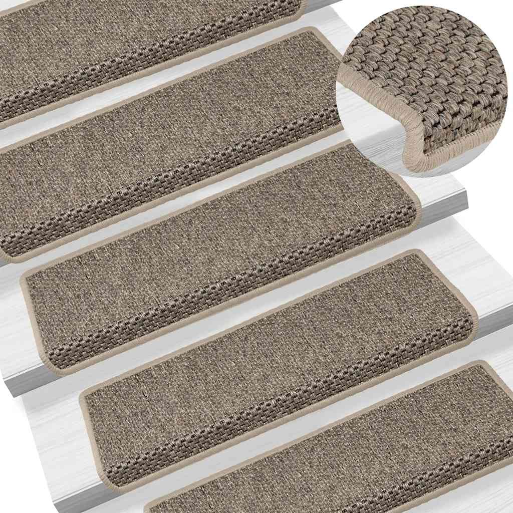 vidaXL Covorașe scări autoadezive, 30 buc. bej 65x21x4 cm aspect sisal vidaXL Covorașe scări autoadezive, 30 buc. bej 65x21x4 cm aspect sisal