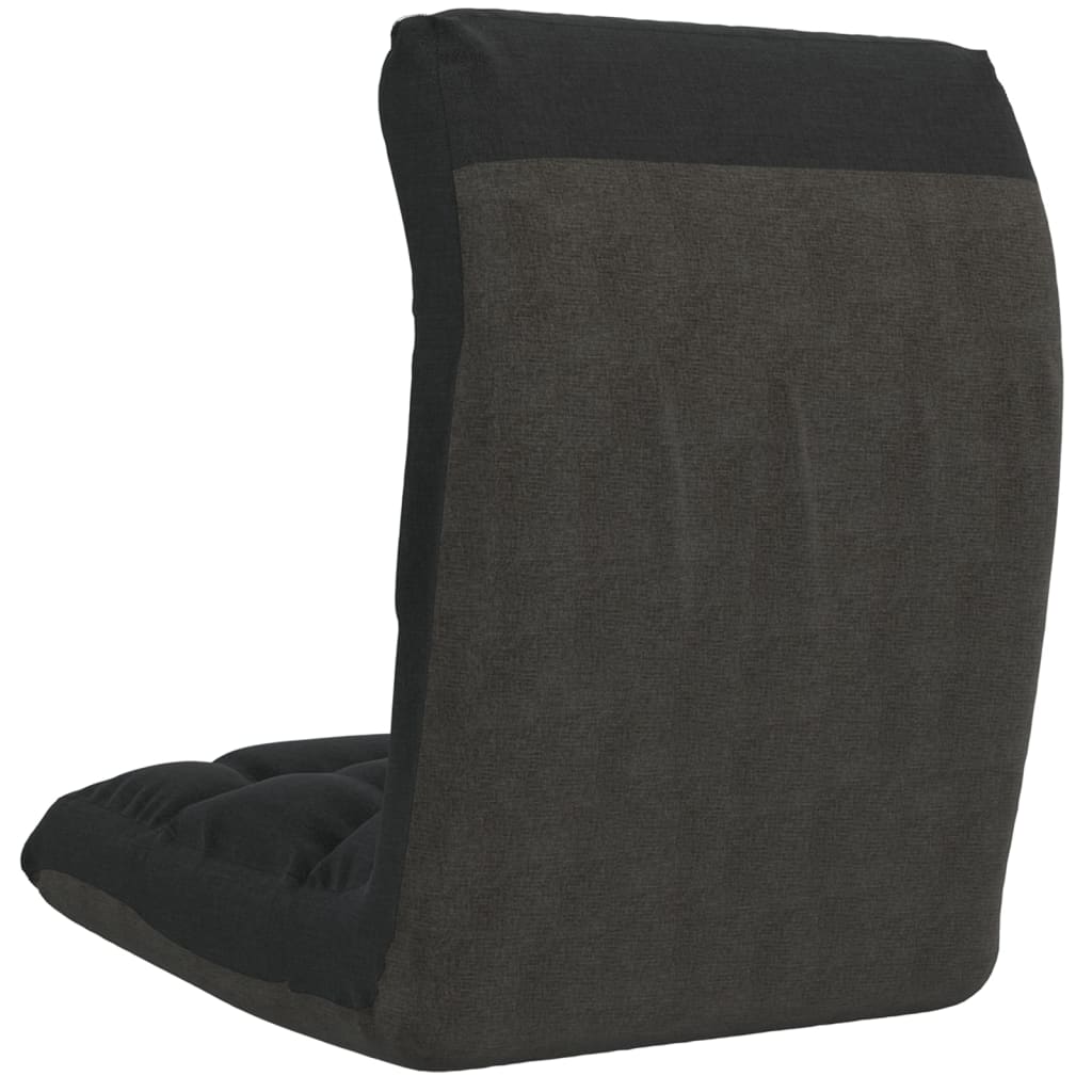 vidaXL Scaun de podea pliabil, negru, material textil vidaXL Scaun de podea pliabil, negru, material textil