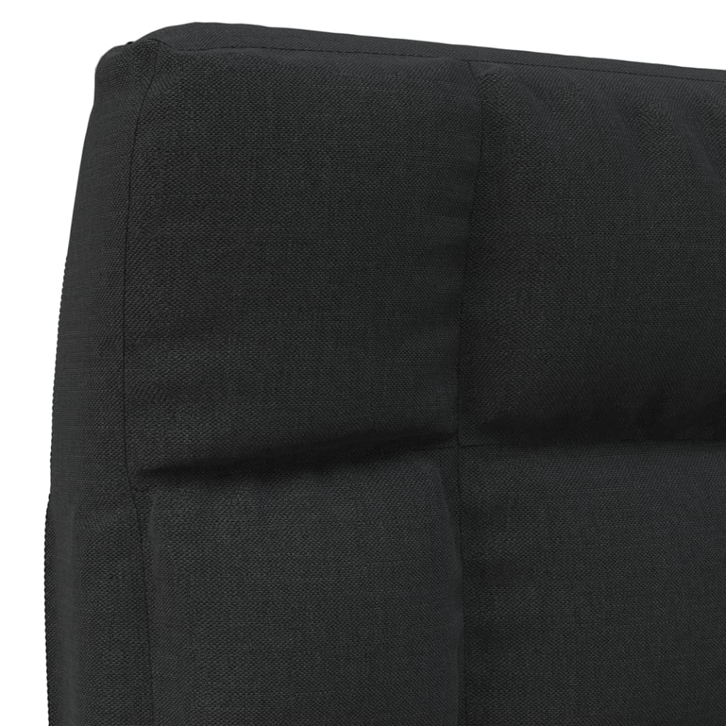 vidaXL Scaun de podea pliabil, negru, material textil vidaXL Scaun de podea pliabil, negru, material textil